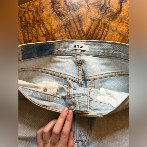 Re/Done High Rise Loose - Bleach Destroy - Picture 7 of 9